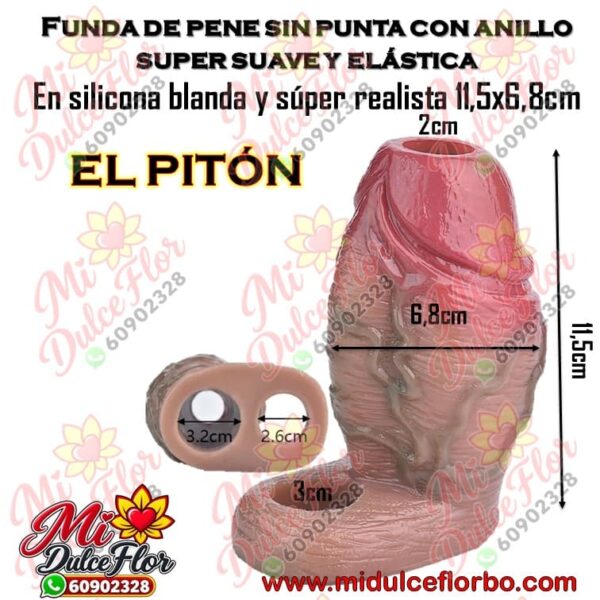 Diapositiva596(1) Funda de pene sin punta con anillo súper realista