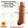 Funda con púas para pene