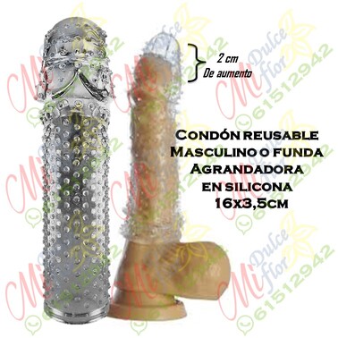 Funda para pene con estrías