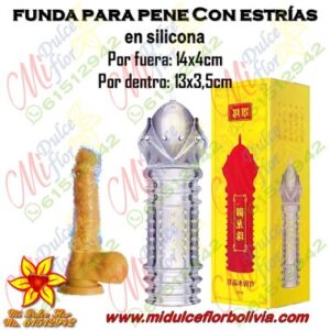 Funda para pene con estrías