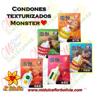 Condón texturizado Monster