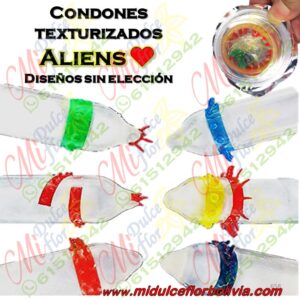 Condón texturizado Alien