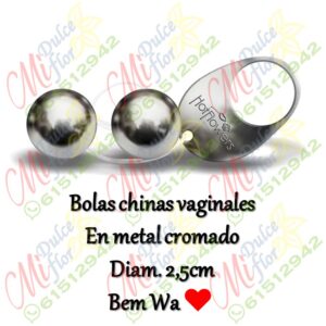 Bolas chinas Bem wa, en metal