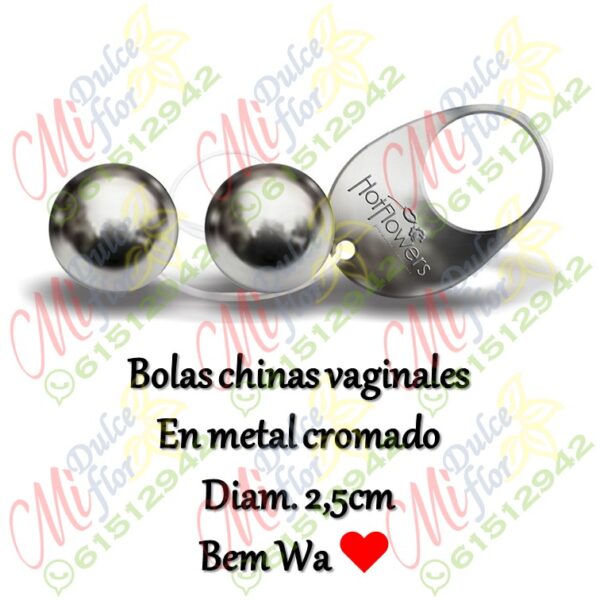 Bolas chinas Bem wa, en metal