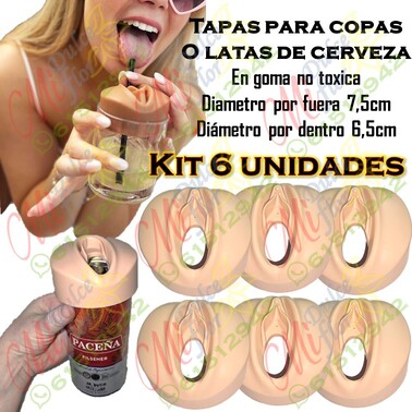 Tapas para copas y latas de cerveza