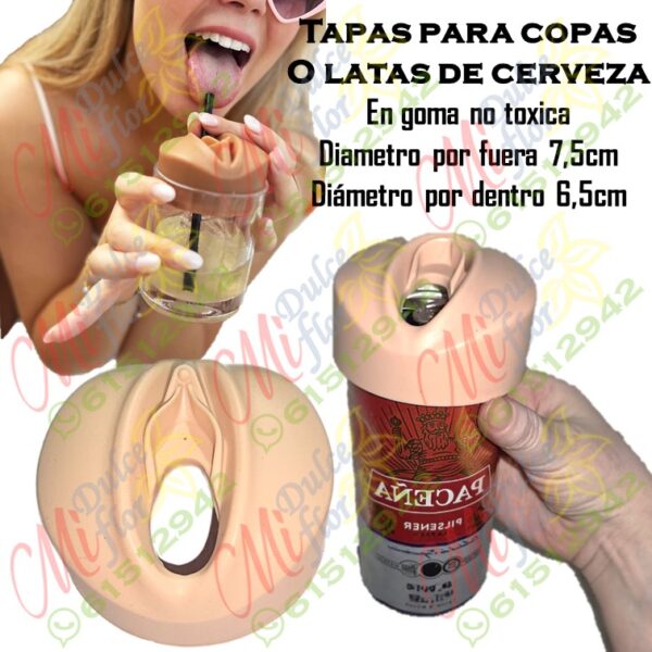 Diapositiva667a Tapa para copas y latas de cerveza