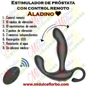 Masajeador de próstata con control remoto