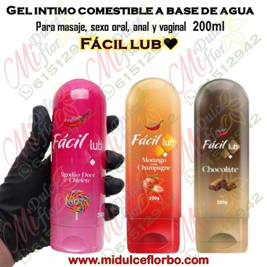 Gel comestible a base de agua