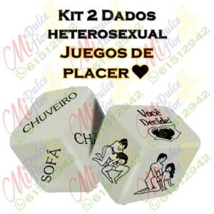 kit 2 dados juego de placer