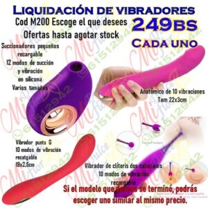 Liquidación de vibradores cod M200