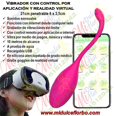 Vibrador con control realidad virtual