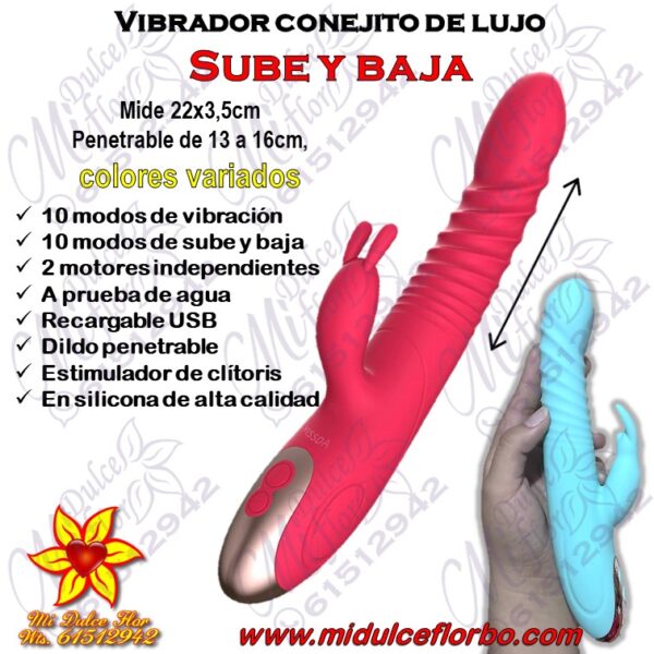 Diapositiva381 Vibrador conejito punto g de lujo