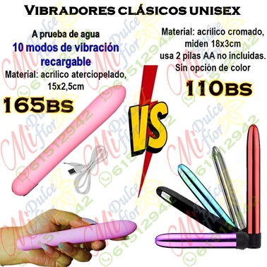 Vibradores clásicos en versus