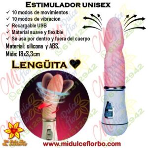 Vibrador unisex lengüita