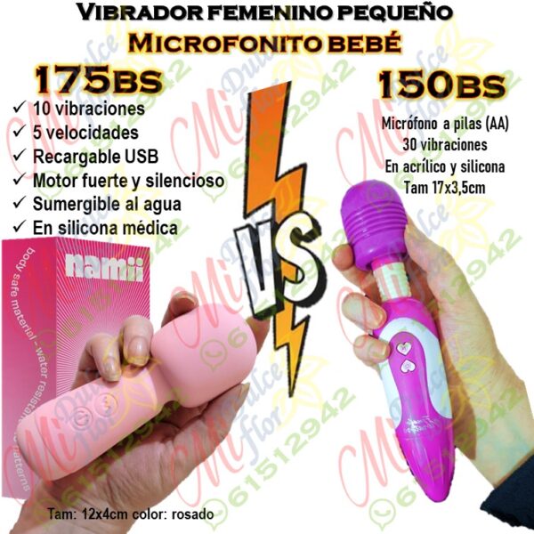 Masajeadores pequeños en versus