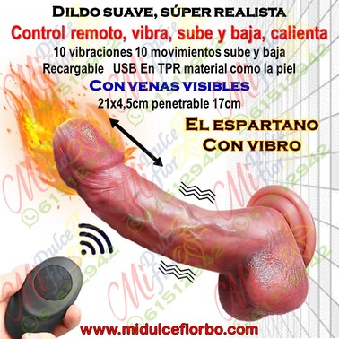 Dildo Espartano con vibro