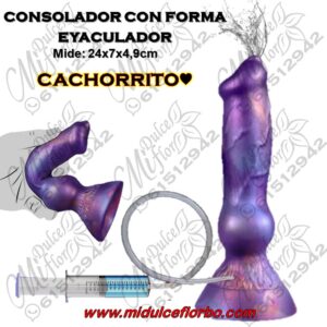 Consolador con forma eyaculador