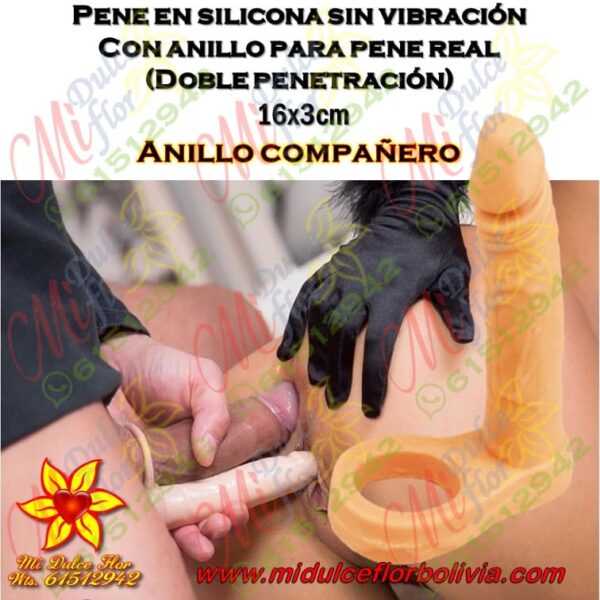 Pene en silicona con anillo
