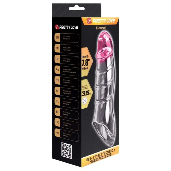 Funda para pene con anillo en TPE