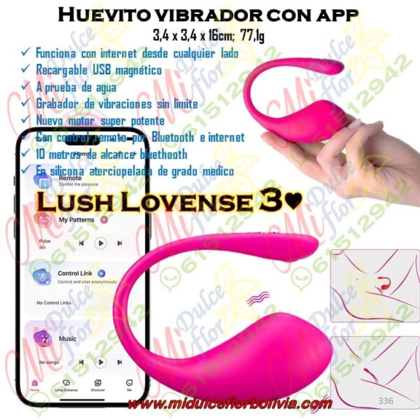 Huevito vibrador con app LUSH 3