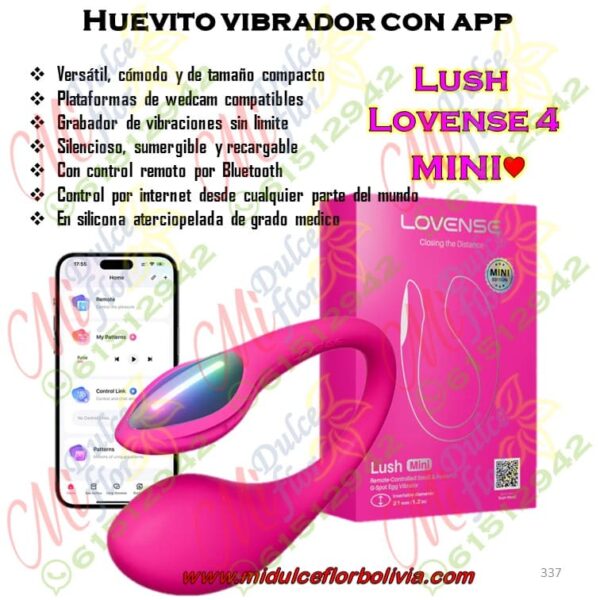 Huevito vibrador con app LUSH 4 mini