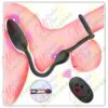 Plug anal unisex sube y baja con anillo doble y con control remoto