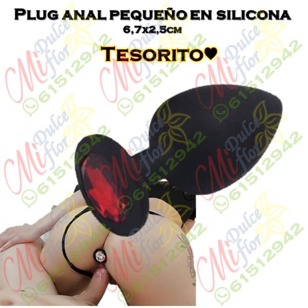 Diapositiva94 Plug anal en silicona tam P