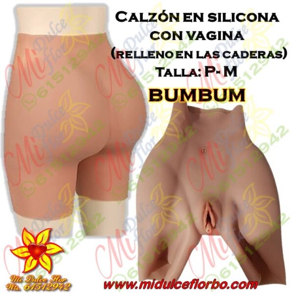 Calzón en silicona con vagina