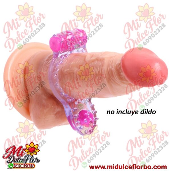 Anillo con vibración y doble estimulación