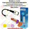 Bomba al vacío con 3 anillos de repuesto