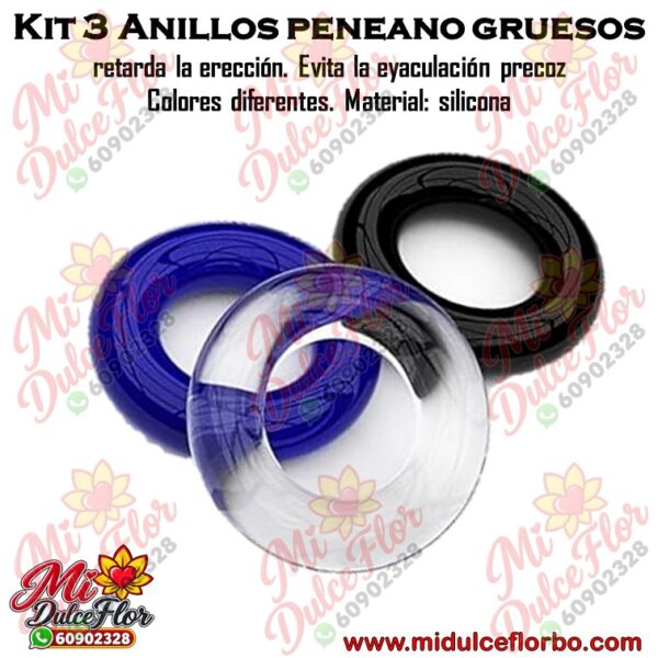 Diapositiva35 Kit de 3 anillos peneanos gruesos
