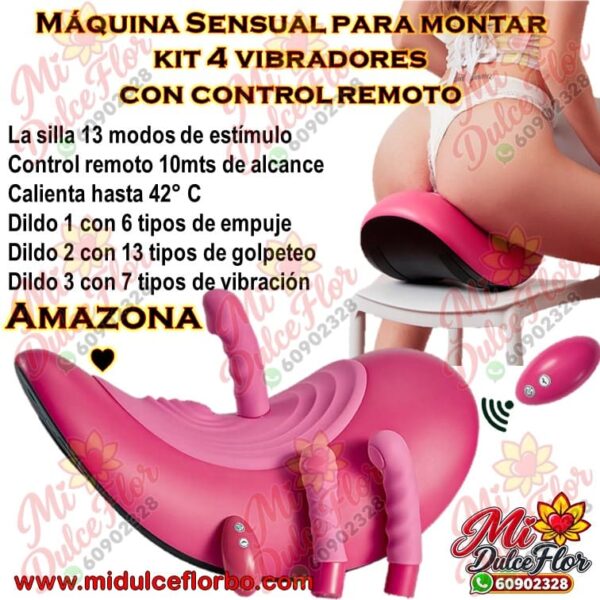 Máquina sensual para montar kit 4 vibradores