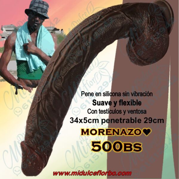 Dildo moreno extra largo
