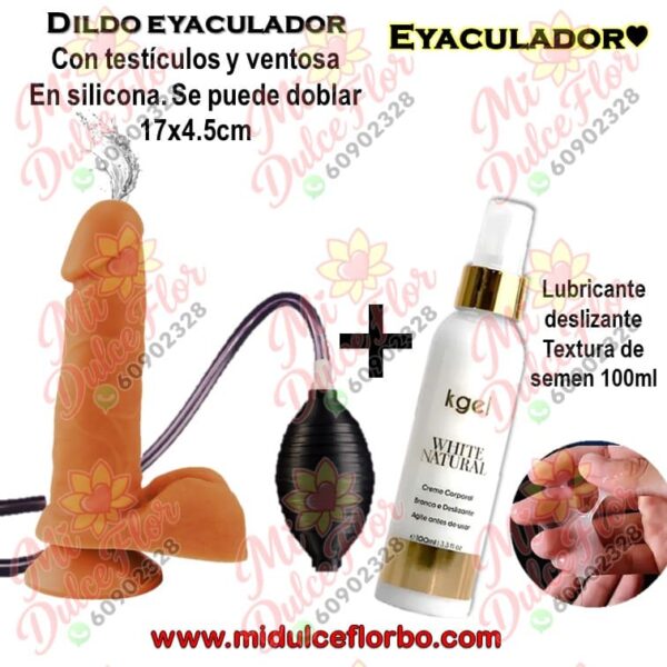 Pene en silicona eyaculador