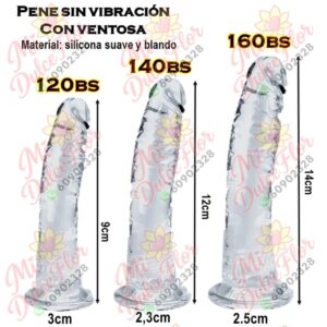 Pene transparente con ventosa